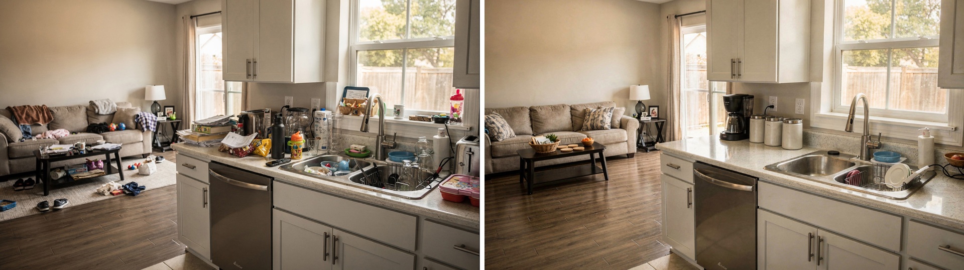 Kitchen made easy — before and after