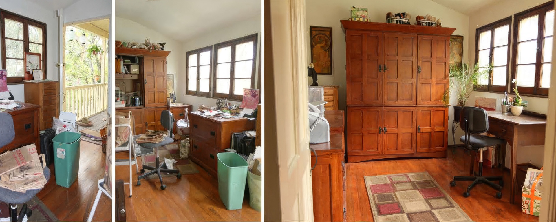 Workspace clarity — before and after
